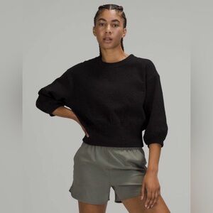 lululemon athletica Black Crew Neck Sweater